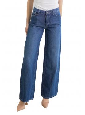 Jeans a gamba ampia vita alta effetto sfumato Please